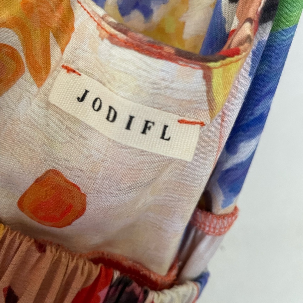 JODIFL Colorful Beachy Boho Patterned Maxi Sundress NWOT “Approximate” size  Med - Picture 4 of 16